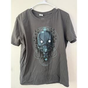 Star Wars K-2SO Droid Graphic T-Shirt Gray Sci-Fi Rogue One Mens Large